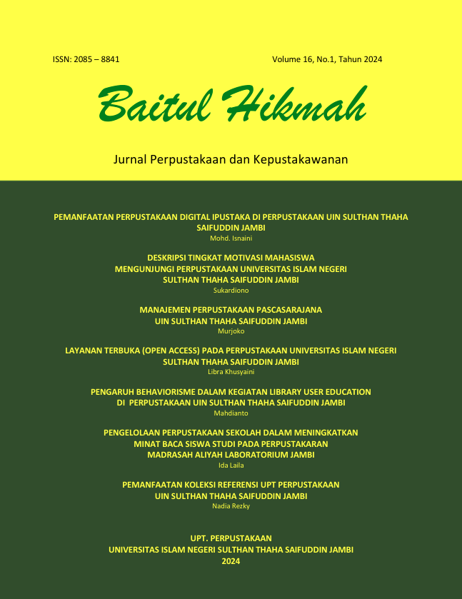 Jurnal perpustakaan uin sulthan thaha saifuddin jambi